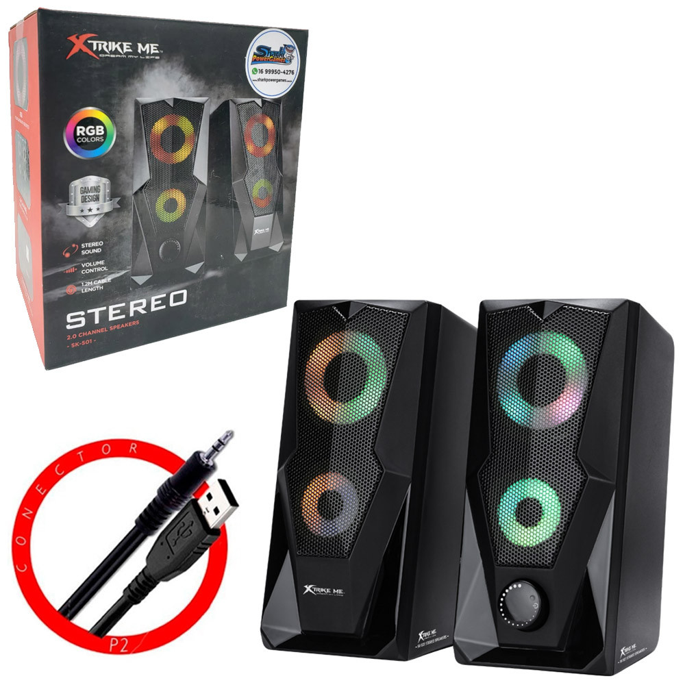 Caixa de Som Gamer Xtrike me SK-501-1 Caixa de Som Gamer Xtrike me SK-501