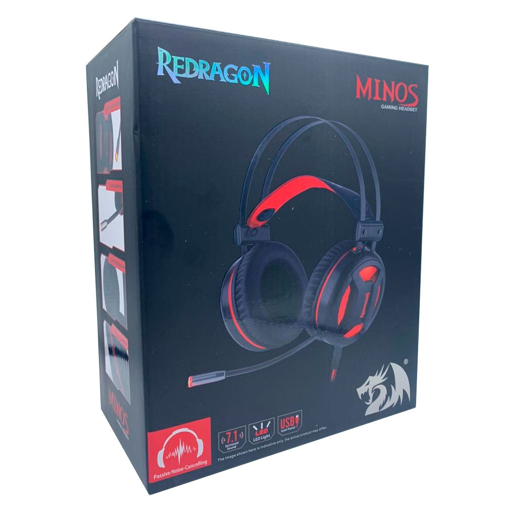 Fone de Ouvido Headset Gamer Minos H210-5 Fone de Ouvido Headset Gamer Minos H210
